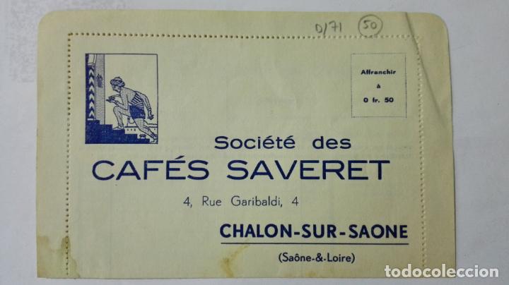 Documentos antiguos: SOCIETE DES CAFES SAVERET - BAR LA PRESENTE COMMANDE - Foto 1