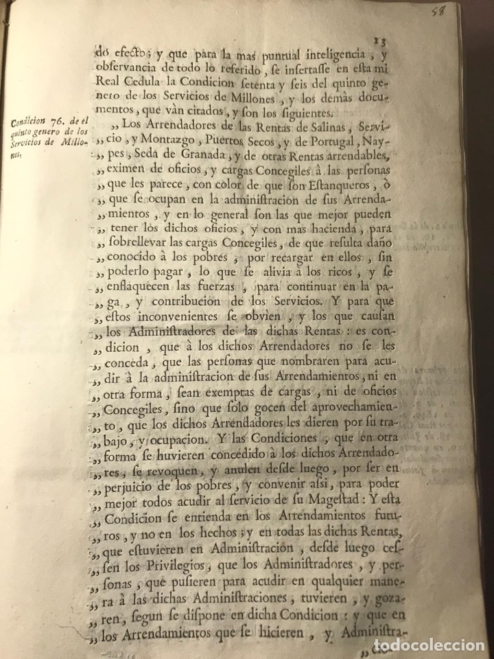 Documentos antiguos: 1747 - Derecho Publico y Rentas. Documento - Foto 4