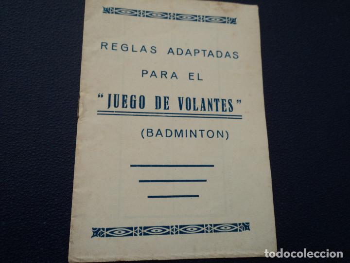Alte Dokumente: reglas adaptadas para el juego de volantes (badminton) 10 pag
