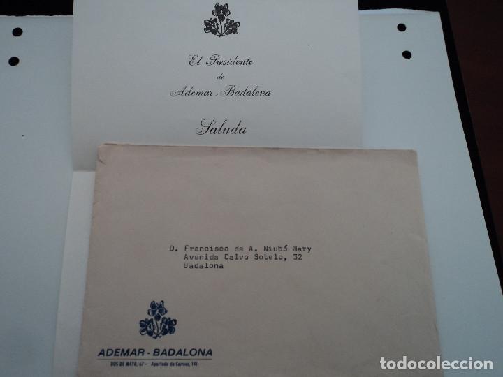Alte Dokumente: el presidente de ademar badalona informa de la distincion de socio de honor 1974