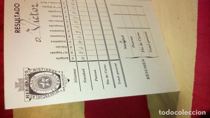 Documentos antiguos: COLEGIO - LA SALLE  NOTAS - V. POZANCO . - Foto 2