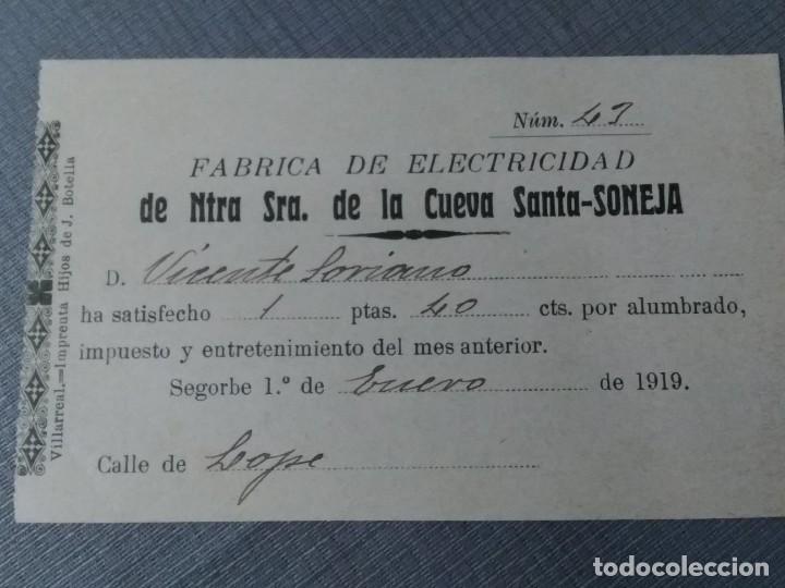 Documentos antiguos: Recibo de electricidad 1.918 y 1.919 - Foto 3