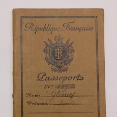 Documentos antiguos: PASAPORTE DE FRANCIA 1935, PASSPORT, PASSEPORT,REISEPASS