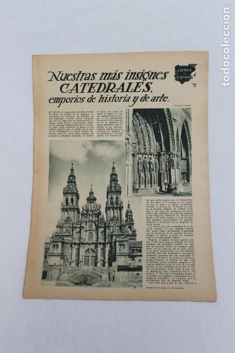 Documentos antiguos: COSAS DE ESPA&Ntilde;A, NUESTRAS MAS INSIGNES CATEDRALES, 1936 REVISTA ALGO
