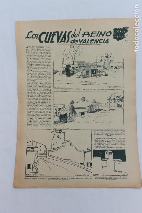 Documentos antiguos: COSAS DE ESPA&Ntilde;A, LAS CUEVAS DE VALENCIA, SAN PRUDENCIO EN ARMENTIA, 1936 REVISTA ALGO