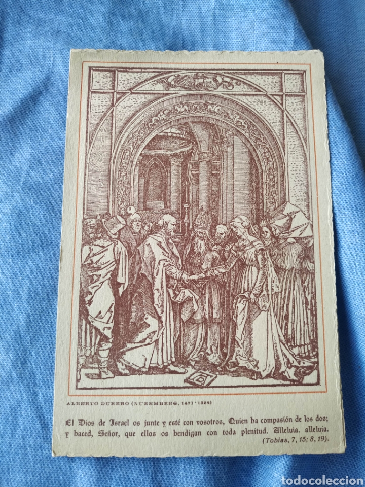 Documentos antigos: Postal targeta invitacion bona antigua a&ntilde;o 1942 .
