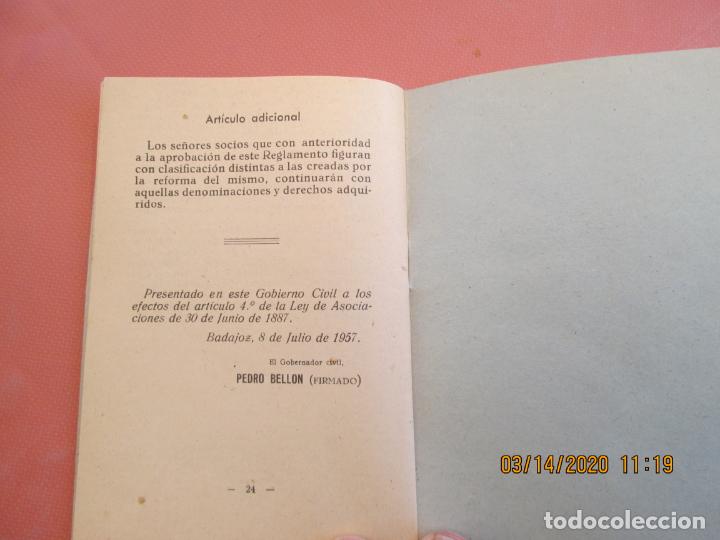 Documentos antiguos: LICEO DE MERIDA - ACTA DE CONSTITUCI&Oacute;N Y REGLAMENTO -  M&Eacute;RIDA 1957. - Foto 3