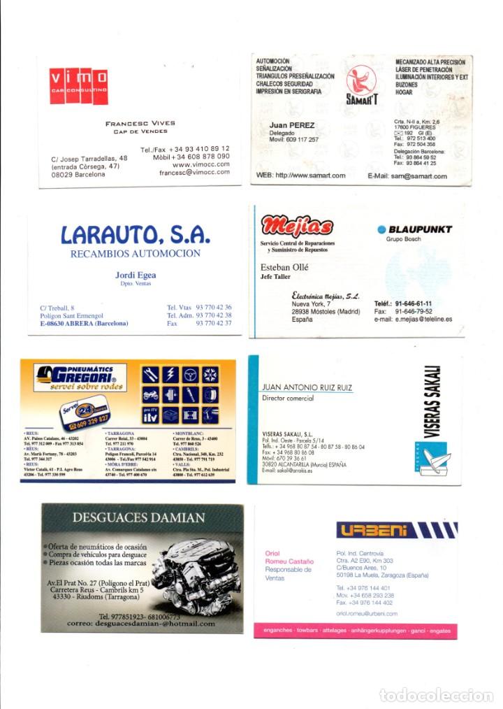 Documentos antiguos: LOTE 43 TARGETAS DE VISITA AUTOMOCI&Oacute;N.