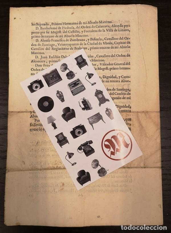 Documentos antiguos: Documento A&ntilde;o 1750 aprox. Genealog&iacute;a - Foto 3