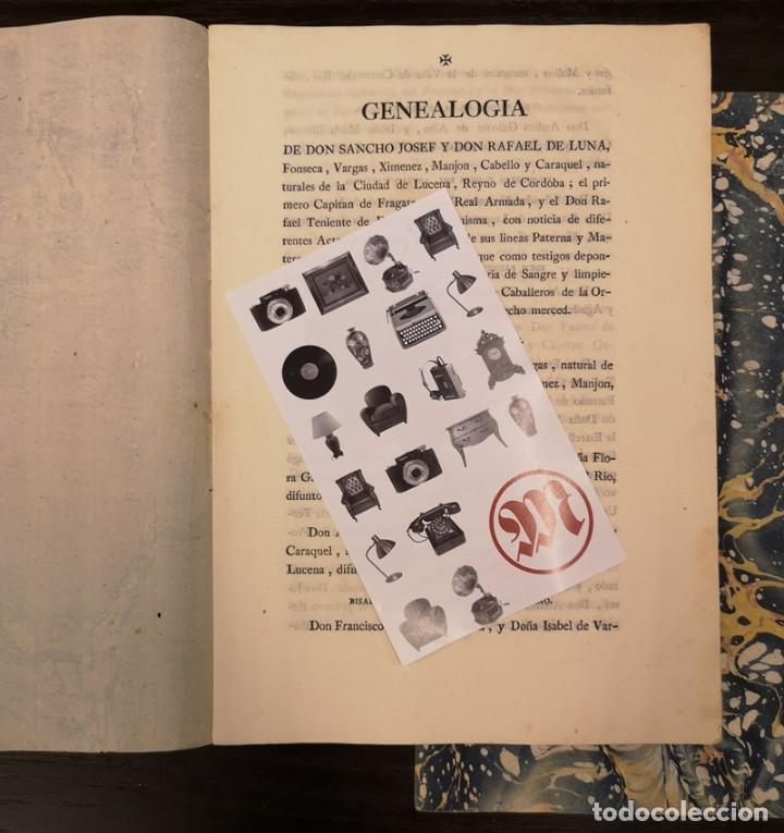 Documentos antiguos: Documento A&ntilde;o 1803. Genealog&iacute;a de D Sancho Josef - Foto 2