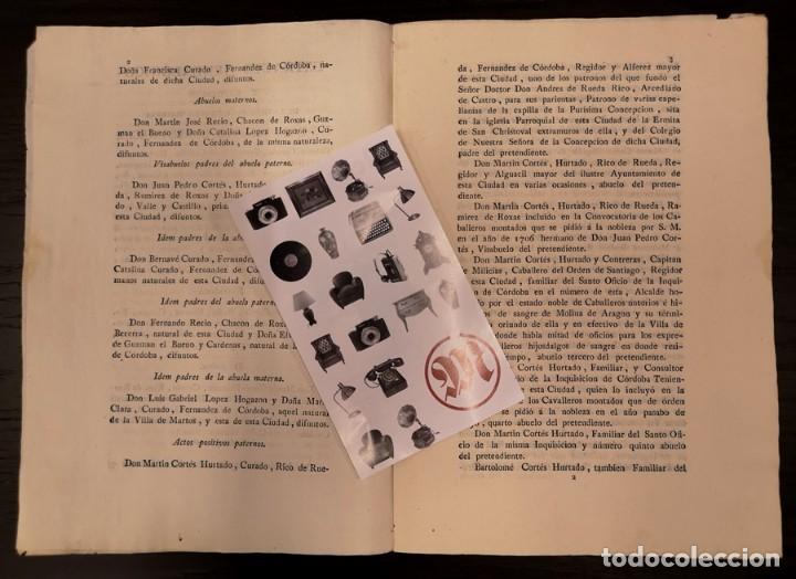 Documentos antiguos: Documento A&ntilde;o 1814. Extracto geneal&oacute;gico - Foto 3