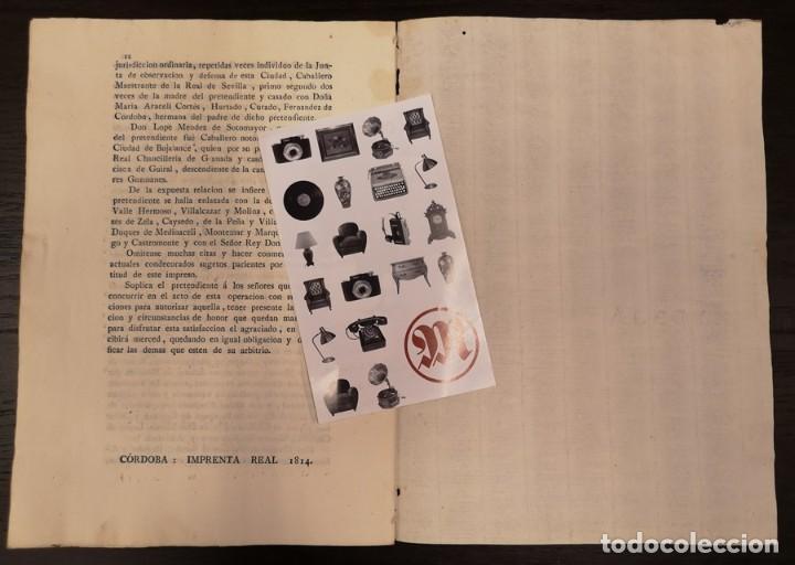 Documentos antiguos: Documento A&ntilde;o 1814. Extracto geneal&oacute;gico - Foto 5