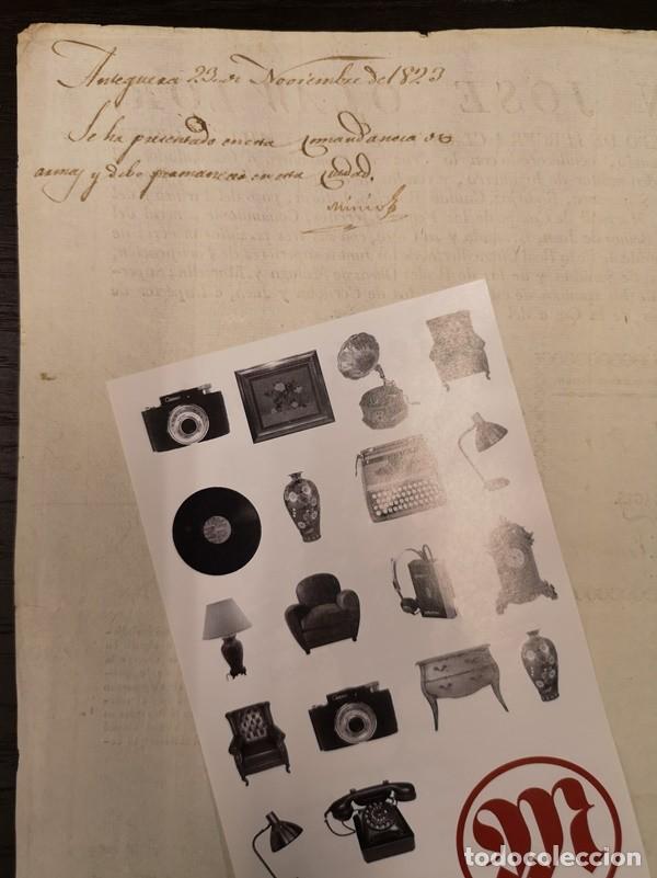 Documentos antiguos: Documento A&ntilde;o 1823. Pasaporte Olawlor - Foto 2