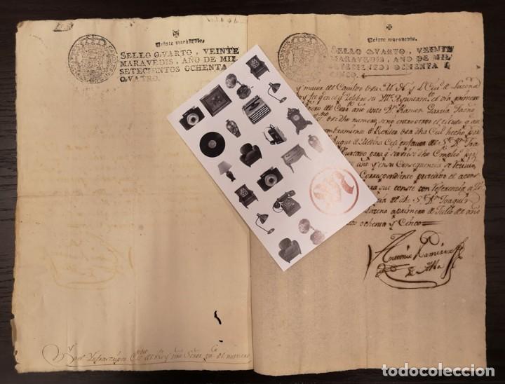 Documentos antiguos: Documento A&ntilde;o 1784 Lucena - Foto 2
