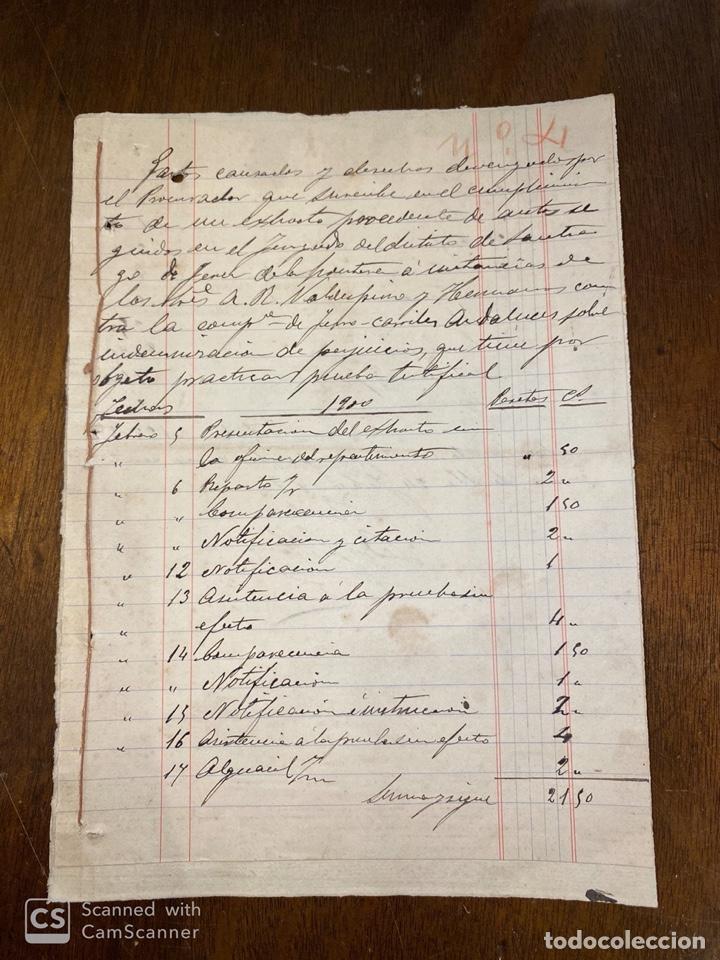 Documents Anciens: FERROCARRILES ANDALUCES. BODEGAS VALDESPINO. GASTOS CORRESPONDIENTES A DICHO PLEITO