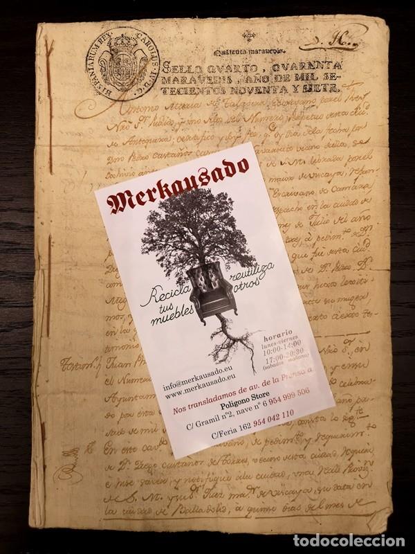 Documentos antiguos: Documento Casta&ntilde;o 3. A&ntilde;o 1797 - Foto 1