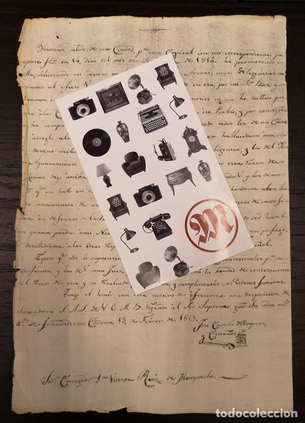 Documentos antiguos: Documento Casta&ntilde;o 7. A&ntilde;o 1813 - Foto 2