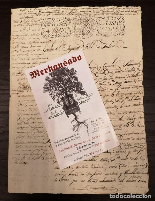 Documentos antiguos: Documento Casta&ntilde;o 11. A&ntilde;o 1819 - Foto 1