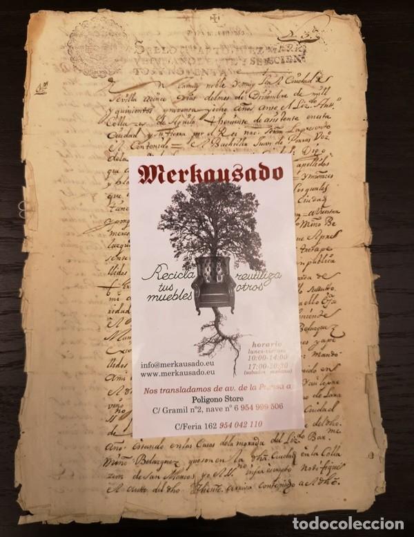 Documentos antiguos: Documento Porras. A&ntilde;o 1690 - Foto 1