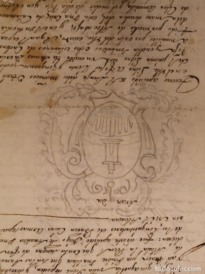 Documentos antiguos: Documento Porras. A&ntilde;o 1690 - Foto 4