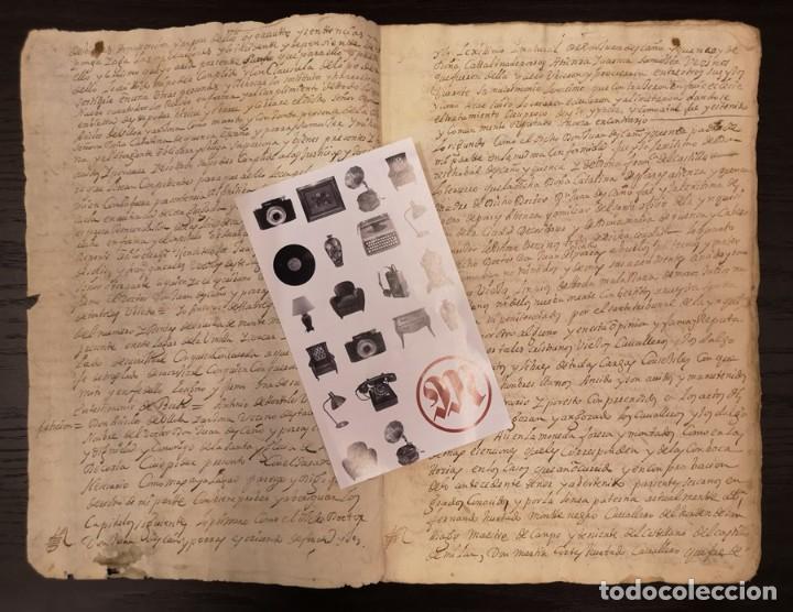 Documentos antiguos: Documento Porras. A&ntilde;o 1711 - Foto 2