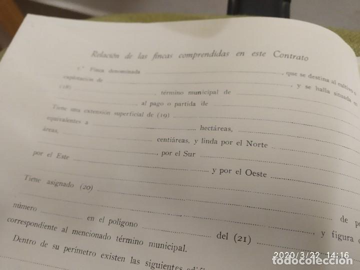 Documentos antiguos: CONTRATO PRIVADO DE ARRENDAMIENTO EN BLANCO. - Foto 2