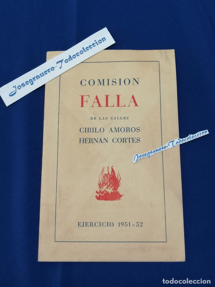 Documentos antiguos: FALLA CIRILO AMOROS -HERNAN CORTES -EJERCICIO 1951-52 - Foto 1