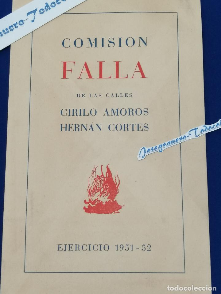 Documentos antiguos: FALLA CIRILO AMOROS -HERNAN CORTES -EJERCICIO 1951-52 - Foto 2
