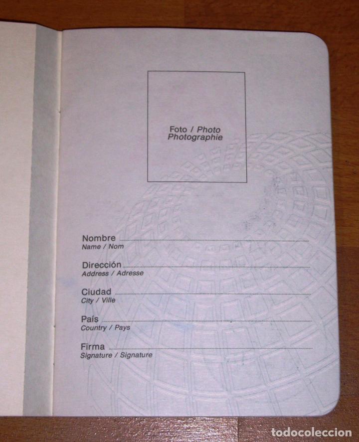 Documentos antiguos: EXPO 92 SEVILLA : PASAPORTE - PASSPORT - Foto 3