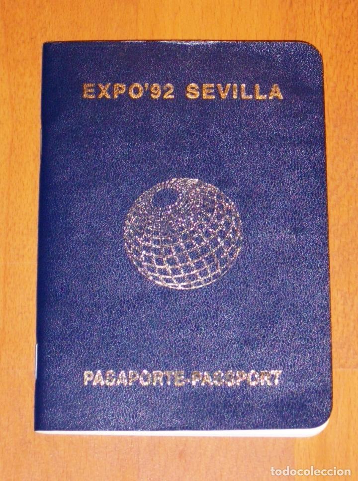 Documentos antiguos: EXPO 92 SEVILLA : PASAPORTE - PASSPORT - Foto 1