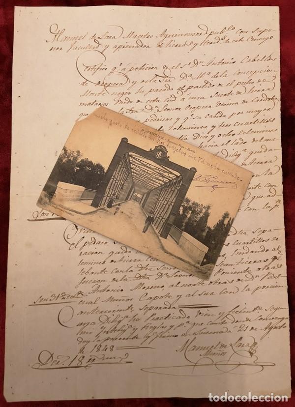 Documentos antiguos: Documento. Repartici&oacute;n Finca Lucena - Foto 1
