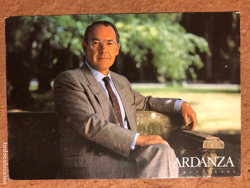 Documentos antiguos: ARDANZA LEHENDAKARI. TARJETA PUBLICITARIA ELECTORAL DEL PNV.