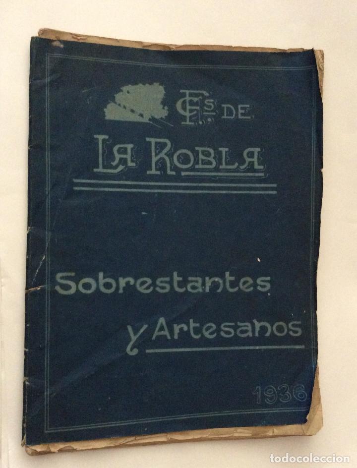 FERROCARRILES DE LA ROBLA,ESTUDIO ORIGINAL PARA LOS SOBRESTANTES Y ARTISTA.AÑO 1936 (Coleccionismo - Documentos - Otros documentos)
