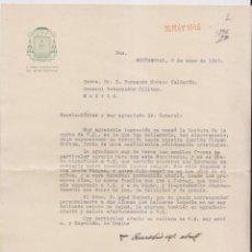 Documentos antiguos: LA ABADÍA DE MONTSERRAT ADULA A UN GENERAL FRANQUISTA. 1945. CATALUÑA