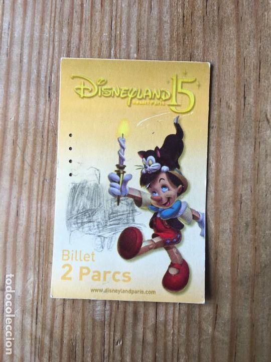 Documentos antiguos: R8840 ENTRADA TICKET EURO WALT DISNEY DISNEYLAND PARIS 22 ENERO 2009 FORFAIT ADULTO PINOCHO