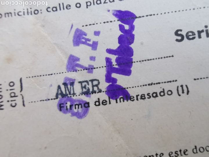 Documentos antiguos: Tarjeta de abastecimiento de 1948, Amer Girona. - Foto 4