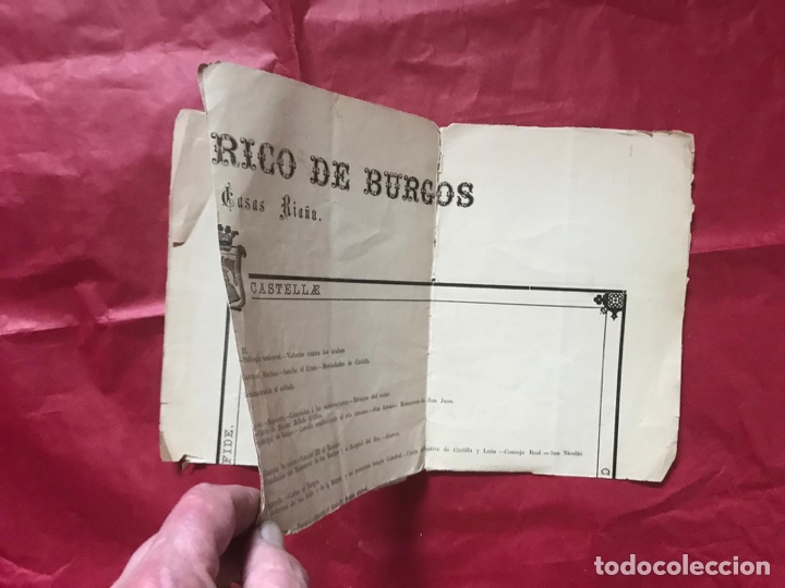 Documentos antiguos: Burgos - 1884 - Resumen hist&oacute;rico - Foto 3
