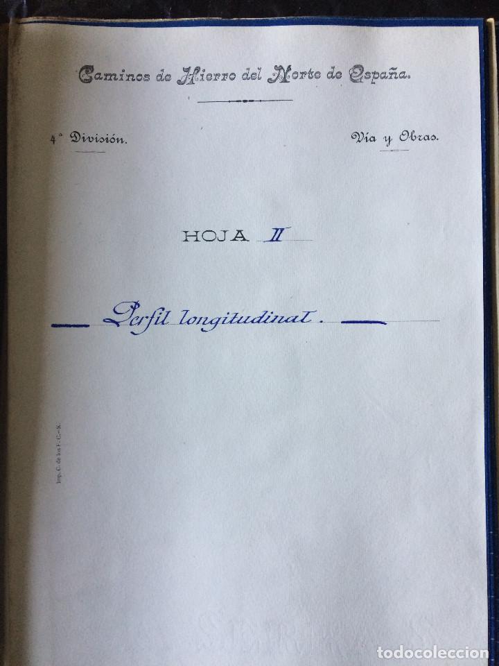 Documentos antiguos: PROYECTO COMPLETO (LINEA DE VALENCIA A TARRAGONA 1919) - Foto 26