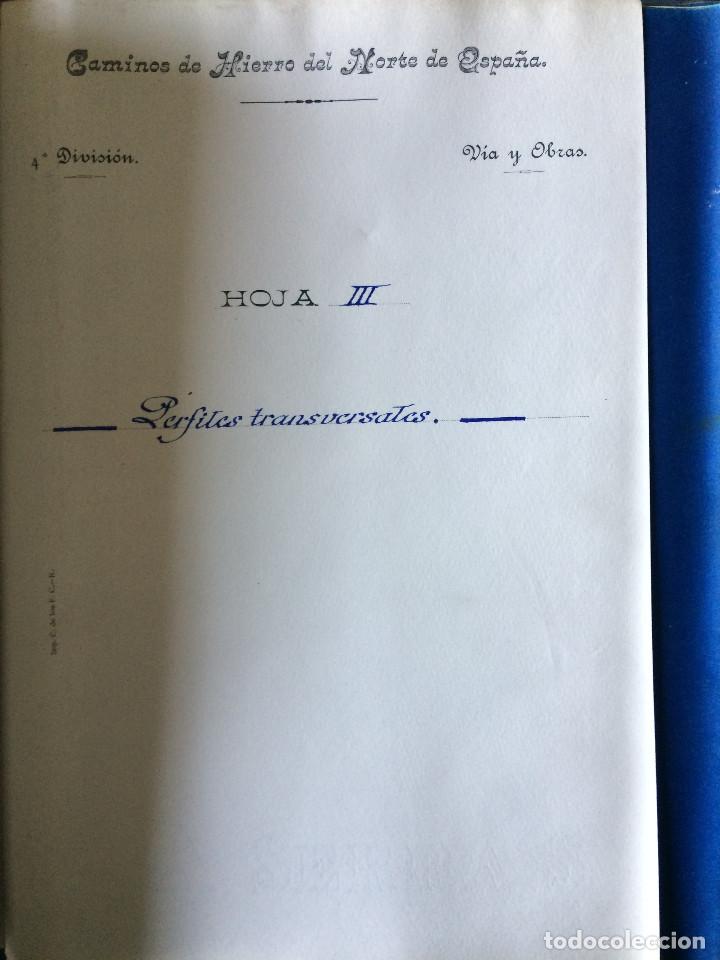 Documentos antiguos: PROYECTO COMPLETO (LINEA DE VALENCIA A TARRAGONA 1919) - Foto 28