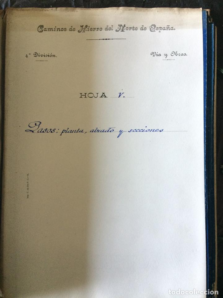 Documentos antiguos: PROYECTO COMPLETO (LINEA DE VALENCIA A TARRAGONA 1919) - Foto 33