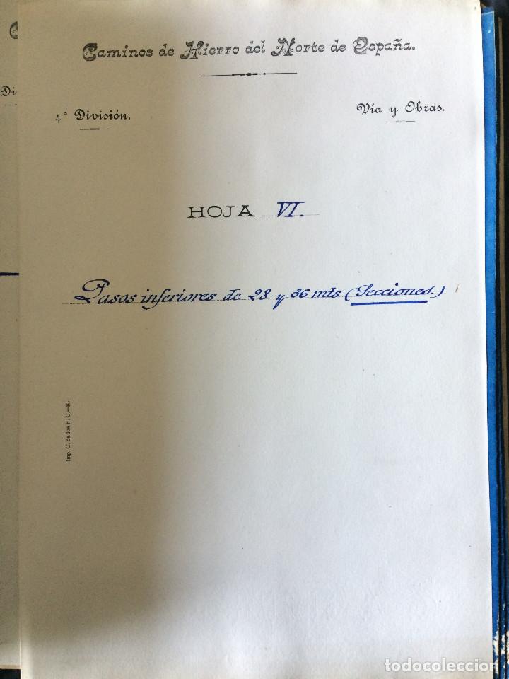 Documentos antiguos: PROYECTO COMPLETO (LINEA DE VALENCIA A TARRAGONA 1919) - Foto 41