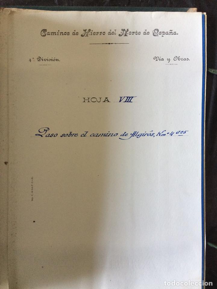Documentos antiguos: PROYECTO COMPLETO (LINEA DE VALENCIA A TARRAGONA 1919) - Foto 44