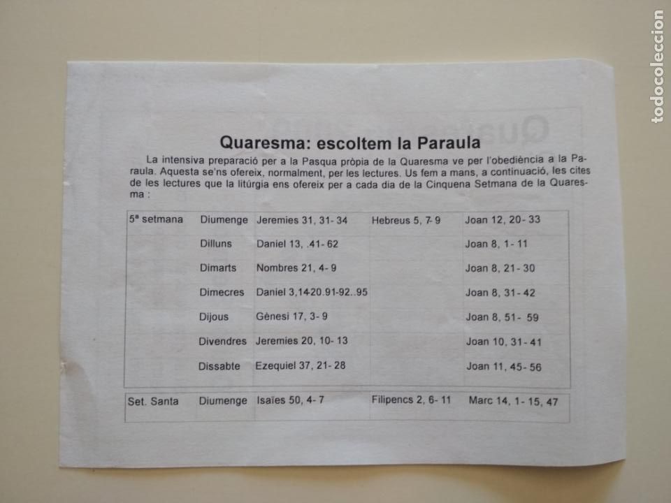 Documentos antiguos: DOCUMENT PREPARACI&Oacute; QUARESMA 2019 - Foto 2