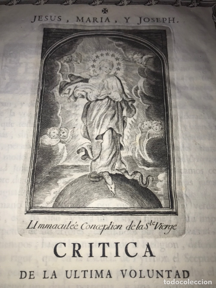 Documentos antiguos: 1778, SALVADOR FAUL&Iacute;, ORIHUELA. MARQUESA RAFAL, CR&Iacute;TICA U&Uacute;LTIMA VOLUNTAD.
