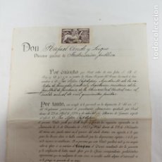 Documents Anciens: TITULO DE AYUDANTE DE CATEDRA FACULTAD DE FARMACIA, BARCELONA, 1897. Lote 202080515