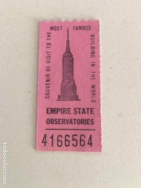 Alte Dokumente: Entrada Empire State Building agosto 1987