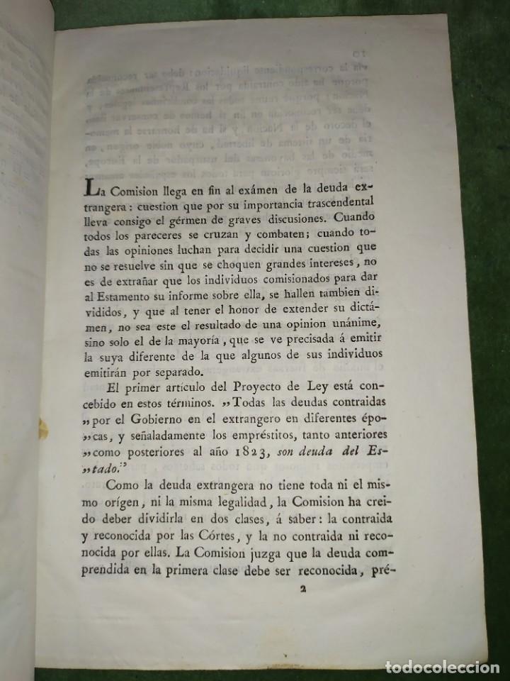 Documentos antiguos: 1834. Dictamen de la Comisi&oacute;n de Hacienda. - Foto 4