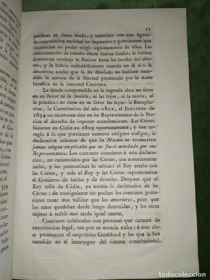 Documentos antiguos: 1834. Dictamen de la Comisi&oacute;n de Hacienda. - Foto 5