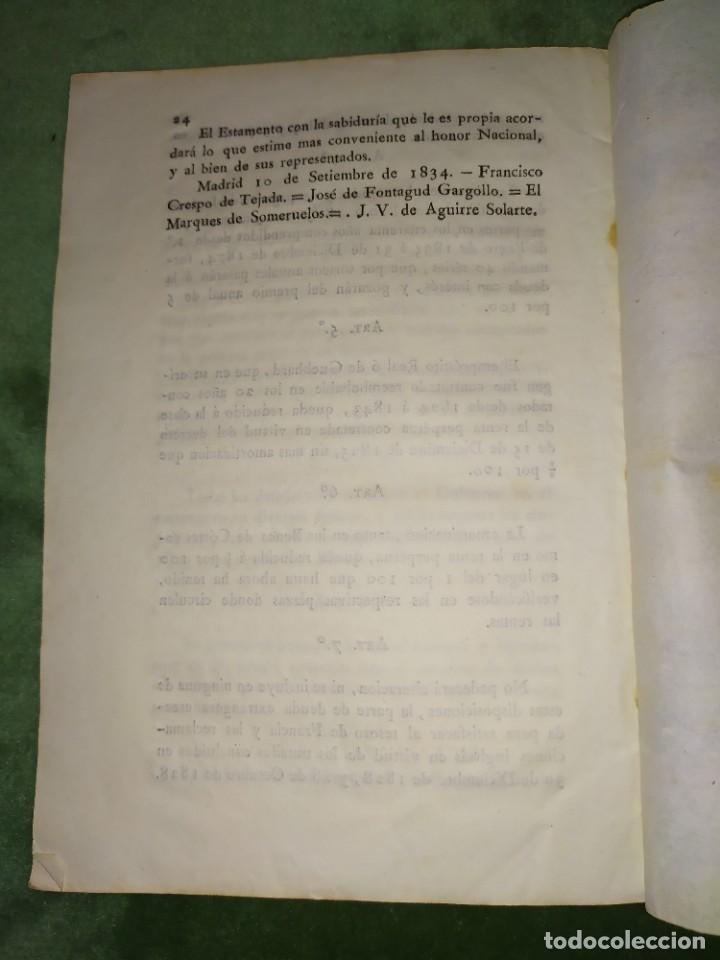 Documentos antiguos: 1834. Dictamen de la Comisi&oacute;n de Hacienda. - Foto 9