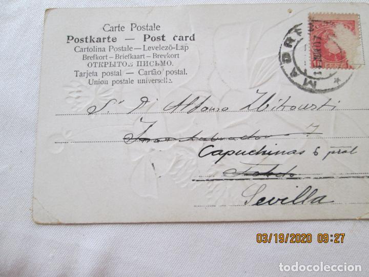 Documentos antiguos: Alfonso Zbikowski POSTAL 1907 CON SELLO DE LA EPOCA - - Foto 2